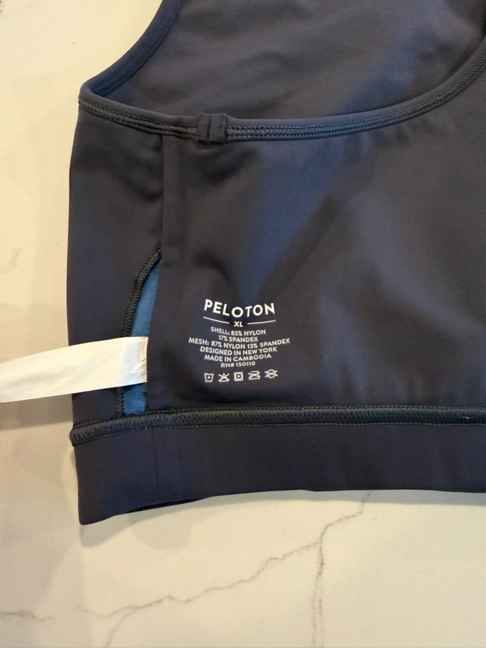 Peloton Navy and Blue Workout Bra & Leggings Set - Picture 4 of 9